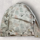 Pull & Bear Graphic Denim Jacket -M